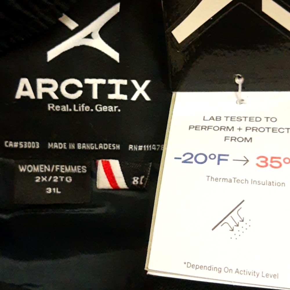 Arctix Essential Insulated Winter Sports Ski Bib Overalls 2X Inseam 31" NEW - Picture 9 of 16